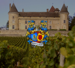 Wine and Castle armoiries et blasons